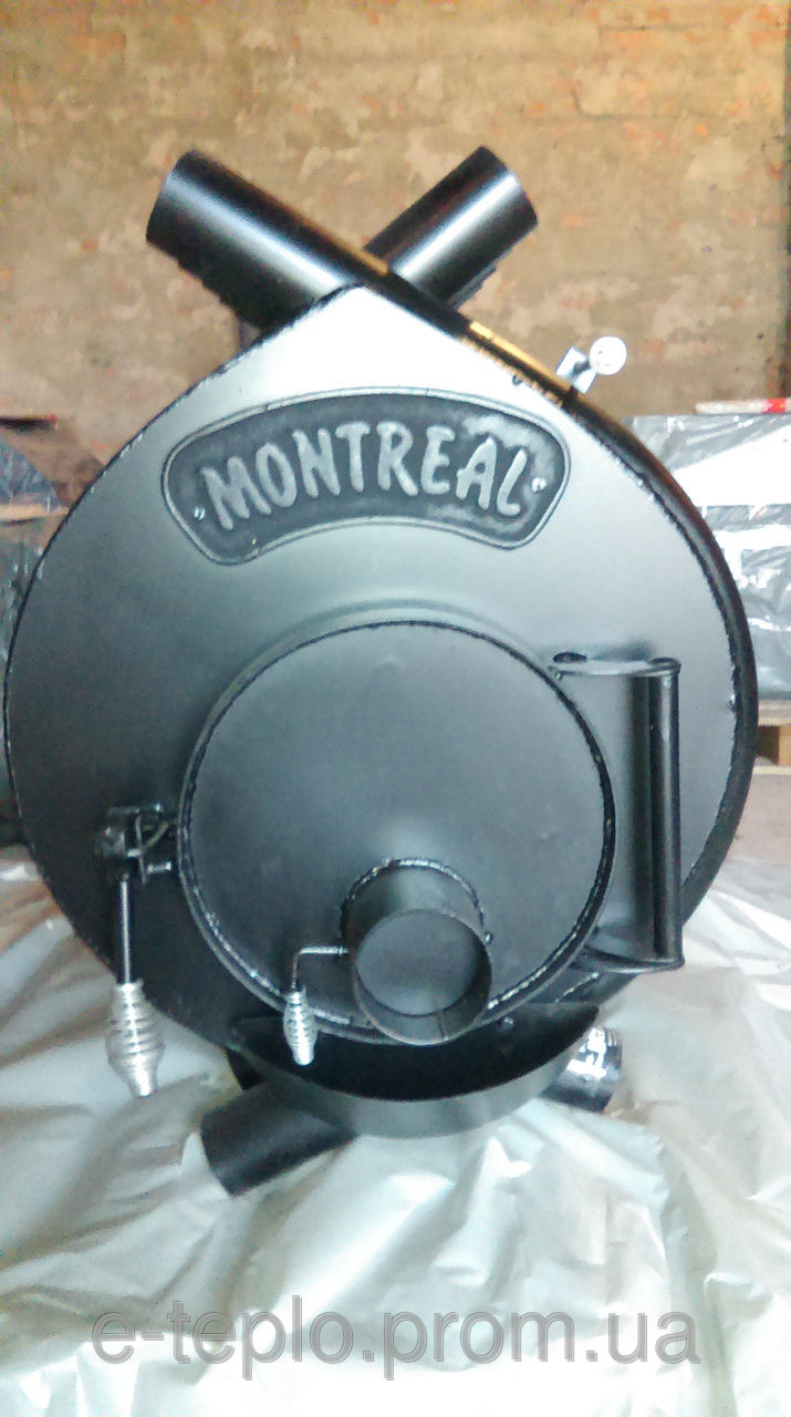 Отопительная печь тип 02 (400м.куб) – MONTREAL, Канадская печь, буллер, печь булерьян, сталь 4мм