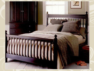 Кровать двуспальная деревянная "Романтик"